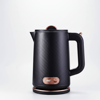 Bouilloire électrique sans fil OEM 1,8 L, nouveau design avec intérieur personnalisé en acier inoxydable 304 pour usage domestique
