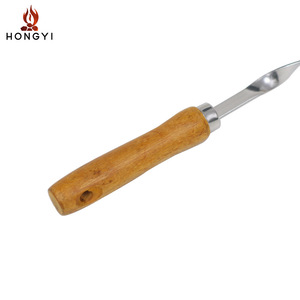 Brochettes en acier inoxydable Hongyi 55 cm 10 mm 2 mm, outils de barbecue plats pour la cuisson en extérieur, accessoires de barbecue durables et réutilisables - Product Image 5