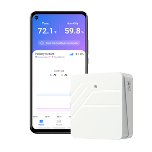 Draadloze Voor Bluetooth Digitale <span class=keywords><strong>Sensor</strong></span> Thermo-Hygrometer Voor Gebruik Binnenshuis Comfort Level <span class=keywords><strong>Data</strong></span> <span class=keywords><strong>Logger</strong></span> App Alert Voor Kinderkamer Slaapkamer - Product Image 1