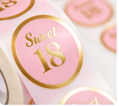 Custom Your Logo Adhesive Sticker Label Waterproof Paper Sticker for ...