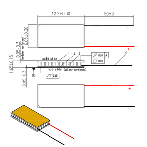 Mini Kit de células Micro Peltier Iot <span class=keywords><strong>Tec</strong></span>, módulo de refrigeración, aire acondicionado óptico, enfriador termoeléctrico optimizado para agua, 1 unidad - Product Image 2