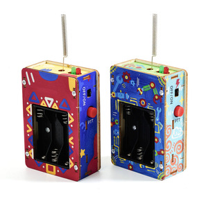 Talkie-walkie pour enfants, expérience scientifique, bricolage, technologie en bois et plastique, petite production, jouet de communication sans fil, unisexe, sans <span class=keywords><strong>batterie</strong></span> - Product Image 2