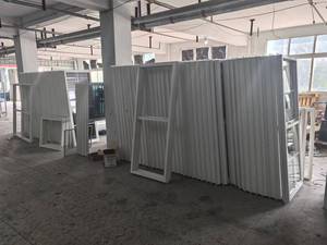 Fenêtres à battants en PVC avec grille décorative, double vitrage en PVC, couleur personnalisée pour maison <span class=keywords><strong>résidentielle</strong></span> - Product Image 5