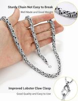 Bracelet chaîne byzantine en acier inoxydable plaqué or, colliers tendance pour hommes et femmes, accessoire de fête tendance