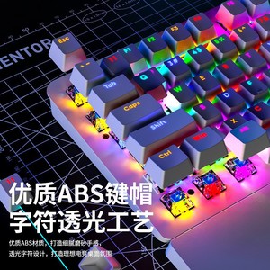 Dragon Guardian AK104 Mechanical Gaming Keyboard RGB Backlit Wired With Hand Support For <b>PC</b> <b>Office</b> Use - Product Image 4