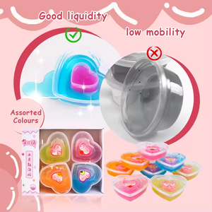 AKIACO Fabricante de Slime para Niños, Slime de Cristal en Forma de Corazón No Tóxico para Niños - Product Image 5