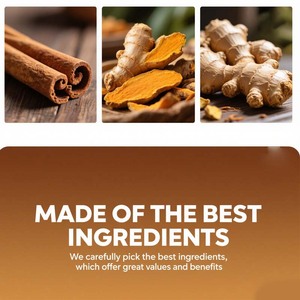 Tisane Détox Naturelle d'Usine, Décaféinée, Minceur, Curcuma, Gingembre, Cannelle, Compléments Digestifs pour Adultes - Product Image 6