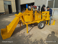 Machines à briques M7MI TWINS pour blocs de terre rouge emboîtables, machines à briques en argile jumelées en promotion en Asie