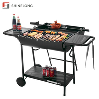 Gril Barbecue Commercial Portable à Charbon pour Fêtes en Extérieur