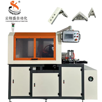 Très résistant 90 °   Machine de taraudage et de découpe CNC pour profilés d'angle en aluminium - Perçage multi-broches de précision, sans bavure
