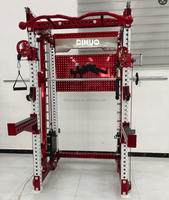 Nouvelle barre de guidage Smith inclinée multifonctionnelle, avec empilements de poids en acier de 70 kg, pour crossover de câbles, usage commercial, Power