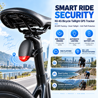 Traceur GPS pour vélo K6 4G, feu arrière intelligent, suivi en temps réel, antivol, localisateur de vélo avec plateforme de suivi gratuite