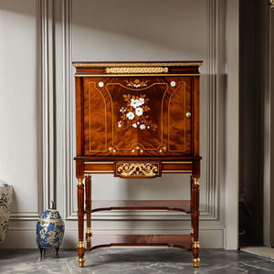 Mobile ad Angolo in Stile Americano, Credenza Dipinta Indiana, Armadietto Stretto per Scarpe <span class=keywords><strong>con</strong></span> Finitura Dorata per <span class=keywords><strong>Soggiorno</strong></span>, Villa, <span class=keywords><strong>Cucina</strong></span> - Product Image 1