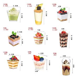 Vaso de Plástico Transparente y Ligero para Catering, Elegante y Alto, para Aperitivos, Helados, Parfaits y Martinis - Product Image 1
