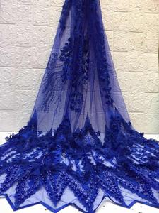 Nhà Máy Giá cao quý Bridal ren gowns váy vải 3D hoa đính cườm ren vải với đá - Product Image 2