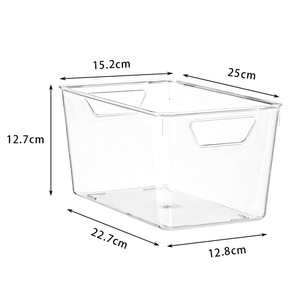 <span class=keywords><strong>Caja</strong></span> de Almacenamiento Rectangular de Plástico para Escritorio, Joyería, Cosméticos, Mascarillas, Cuidado de la Piel, Condimentos de Cocina, <span class=keywords><strong>Caja</strong></span> de Almacenamiento de Gran Capacidad de 18L - Product Image 4
