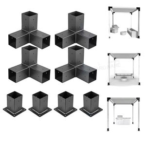 Kit de supports en acier <span class=keywords><strong>pour</strong></span> <span class=keywords><strong>pergola</strong></span> <span class=keywords><strong>d</strong></span>'<span class=keywords><strong>angle</strong></span> à 3 voies 4x4 <span class=keywords><strong>pour</strong></span> <span class=keywords><strong>connecteur</strong></span> en bois - Product Image 6