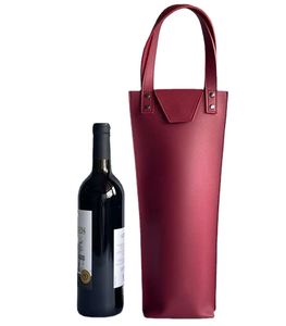 Duy Nhất Gói Da Rượu Vang Túi Dây Kéo Đóng Cửa Rượu Vang Không Thấm Nước Lưu Trữ Túi Xách Cho Nước Ngoài Rượu Vang Bảo Vệ - Product Image 6
