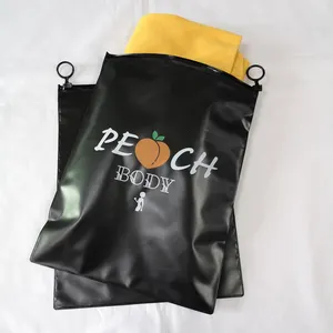 गर्म बेच पारदर्शी प्लास्टिक जिपर बैग के साथ मुद्रित लोगो Ziplock पैकेजिंग टीशर्ट पाले सेओढ़ लिया परिधान Polybag