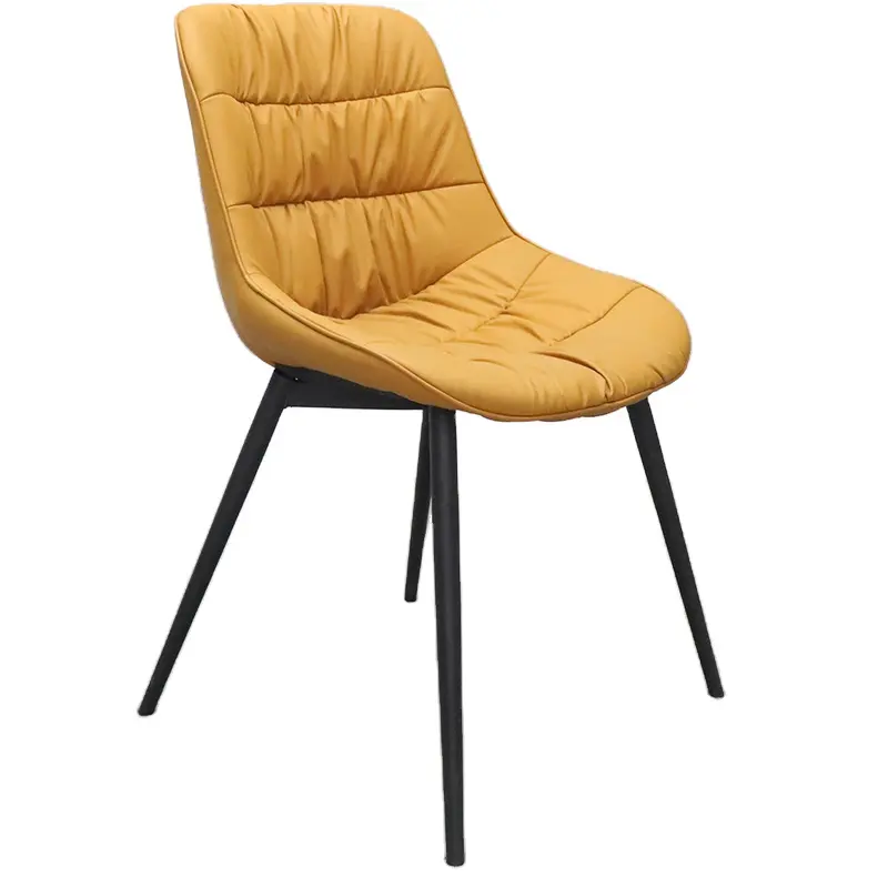 Мягкие коричневые металлические ножки для отдыха, мебель для гостиной, обеденный стул из синтетической кожи