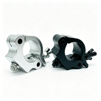 ZN08S50 Pince de fixation rapide en aluminium pour truss, compatible 44-53MM (1.73-2.09in), charge 500kg, pour éclairage de scène DJ, discothèque et événements.