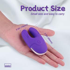 Vibratore a Doppio Motore per Clitoride e Vagina, 7 Velocità, Ricarica Magnetica USB, Stimolatore per Coppie con Morsetto per Capezzoli - Product Image 5