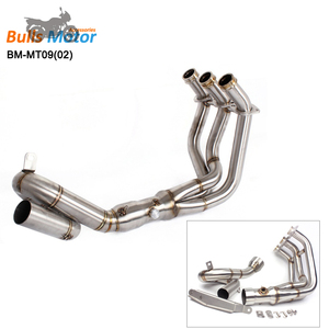 Tubo de Escape de Acero Inoxidable para Motocicleta, Tubo de Curva de Tubo de Escape MT09 FZ09 XSR900, para <span class=keywords><strong>Yamaha</strong></span>, Delantero de Motocicleta, 2014 a <span class=keywords><strong>2018</strong></span>, 1 Unidad - Product Image 3