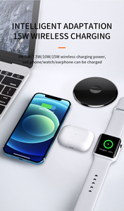 Chargeur sans fil rapide portable intégré dans le chargeur sans fil à œillets 15W de bureau pour <span class=keywords><strong>Apple</strong></span> Watch Ultra, téléphone portable, Airpods - Product Image 4