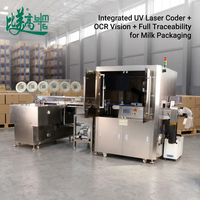 Système de marquage laser UV avec inspection visuelle et corrélation des données, solution de traçabilité complète pour l'emballage laitier et de produits laitiers