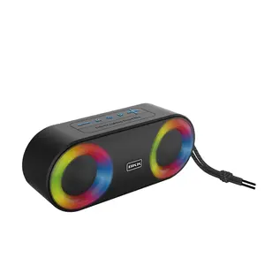 Multi-função portátil sem fio Bluetooth Speaker Rádio FM impermeável Mini RGB luz ao ar livre Speaker(K215)