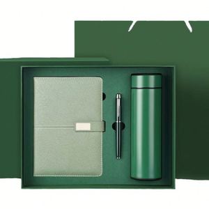 Wholesale Luxury Custom Corporate Gift <b>Set</b> Pu Leather <b>Notebook</b> Pen Cup Personalized Silk Screen Printed Business Gifts - Product Image 2