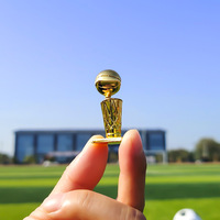 Pendentif trophée des finales NBA Lakers Warriors Bucks, porte-clés de basket-ball en métal tendance, modèle en alliage
