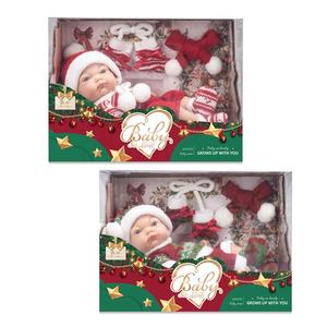 Poupée bébé de 10 pouces, <span class=keywords><strong>cadeau</strong></span> de Noël, ma première poupée bébé avec vêtements de Noël - Product Image 1