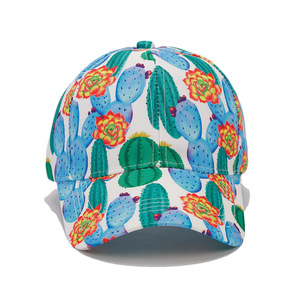 Topi Bisbol Uniseks 6 Panel yang Dapat Disesuaikan, Topi Matahari Musim Semi Musim Panas, Pola Kaktus Tropis, Topi Cetak Penuh, Topi Bunga Tropis - Product Image 6