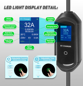 ZSWinner ST-E207-7KW เครื่องชาร์จรถยนต์ไฟฟ้าแบบ Type 2 รุ่นใหม่ 7KW 5 เมตร ปลั๊ก Schuko CEE ปรับแรงดันไฟฟ้าได้ 16A อะแดปเตอร์แบบพกพา รองรับแรงดันไฟฟ้าเข้า 90-265V - Product Image 5