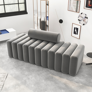 Banco Moderno para Entrada de Casa, Mueble Redondo para Sala de Estar, Otomana, Banco Blanco para Dormitorio, Taburete - Product Image 5
