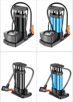 Gonfleur de pneus à commande au pied 160 PSI, pompe à air portable à cylindre unique avec manomètre pour gonflage des pneus de voiture, de vélo et de moto