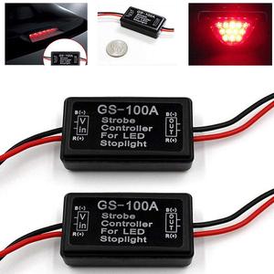 Xe <span class=keywords><strong>LED</strong></span> phanh dừng ánh sáng đèn 12V Mô-đun điều khiển GS-100A Flash Strobe điều khiển <span class=keywords><strong>LED</strong></span> phanh <span class=keywords><strong>flasher</strong></span> - Product Image 2