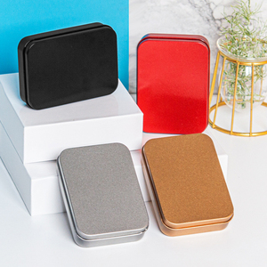 Recyclable <strong>Rectangle</strong> Shape Tinplate Gift Metal Packaging <strong>Box</strong> Can Custom Round Cookie <strong>Sliding</strong> <strong>Tin</strong> <strong>Box</strong> With Lid - Product Image 6