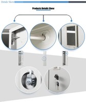 Casier métallique 4 portes en acier coloré sur mesure pour employés, idéal pour bureau, salle de sport, école