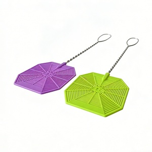 Tueur de mouches à manche métallique, outil manuel durable pour le contrôle des insectes, pour la maison, la cuisine et l'extérieur - Product Image 2