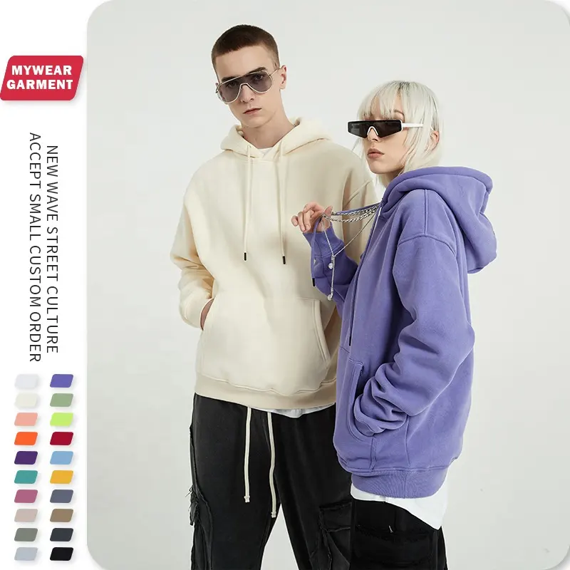 Heavyweight Hoodie Winter Fleece 80% Cotton 20% Polyester Cho Nam Giới Unisex Trong Kho Và Tùy Chỉnh In Hoặc Thêu Thiết Kế