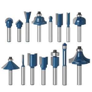 Amazon Hot Sales 15 Pcs 1/4 Inch Tungsten Carbide Wood <strong>Router</strong> <strong>Bit</strong> <strong>Set</strong> <strong>for</strong> Wood <strong>WoodWorking</strong> Plastic Box Packaging - Product Image 4