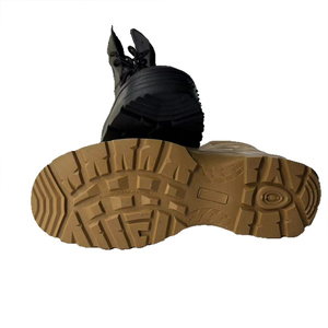 DF22 Tactical Ankle <b>Boots</b> Suede Waterproof Outdoor All Seasons <b>Black</b> Tan - Product Image 3