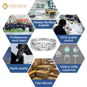 Anillo personalizado de joyería Goldleaf, oro blanco de 10k/14k, corte cojín, 1ct/2ct/3ct, diamante cultivado en laboratorio DEF VVS VS - Product Image 6