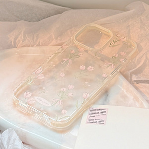 Dolce tulipano rosa trasparente <span class=keywords><strong>custodia</strong></span> per <span class=keywords><strong>Apple</strong></span> per <span class=keywords><strong>iPhone</strong></span> 15 <span class=keywords><strong>Pro</strong></span> Max 11 13 <span class=keywords><strong>14</strong></span> & 16 Design di fiori freschi realizzati in TPU - Product Image 4