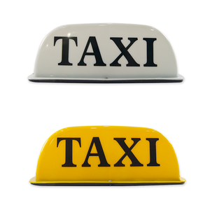 Car Accessories Taxi Top Light White Yellow PP Material Universal Taxi Light Box Roof Sign LED 12V Interior Lamp