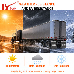 Garde-boue en caoutchouc pour camion et remorque, protection anti-éclaboussures, feuille de caoutchouc plate robuste, anti-corrosion, taille personnalisée, OEM, noir, modèle <span class=keywords><strong>Tesla</strong></span> - Product Image 2