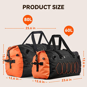 Muestra Gratuita de Bolsas de Viaje para Motocicleta de Gran Capacidad, Bolsas Traseras Impermeables para Motocicleta, Bolsas de Equipaje de PVC para Asiento - Product Image 2
