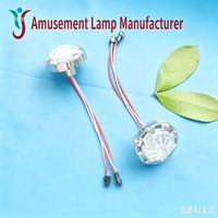 Lampe cœur à fleurs multicolore 60MM 12V à clignotement automatique, avec anneau extérieur lumineux multicolore électroplaqué et dentelle en forme de cœur